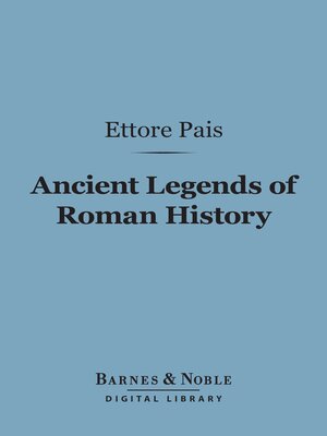 cover image of Ancient Legends of Roman History (Barnes & Noble Digital Library)